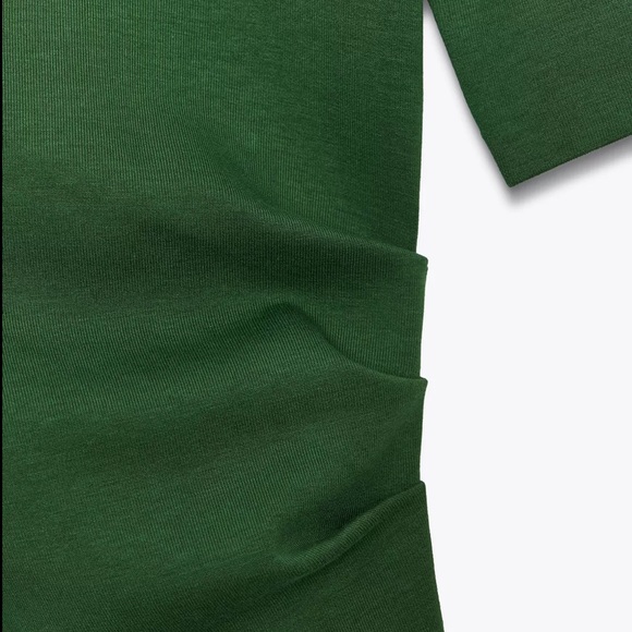 Zara Ruched Interlock T-shirt - Picture 5 of 10